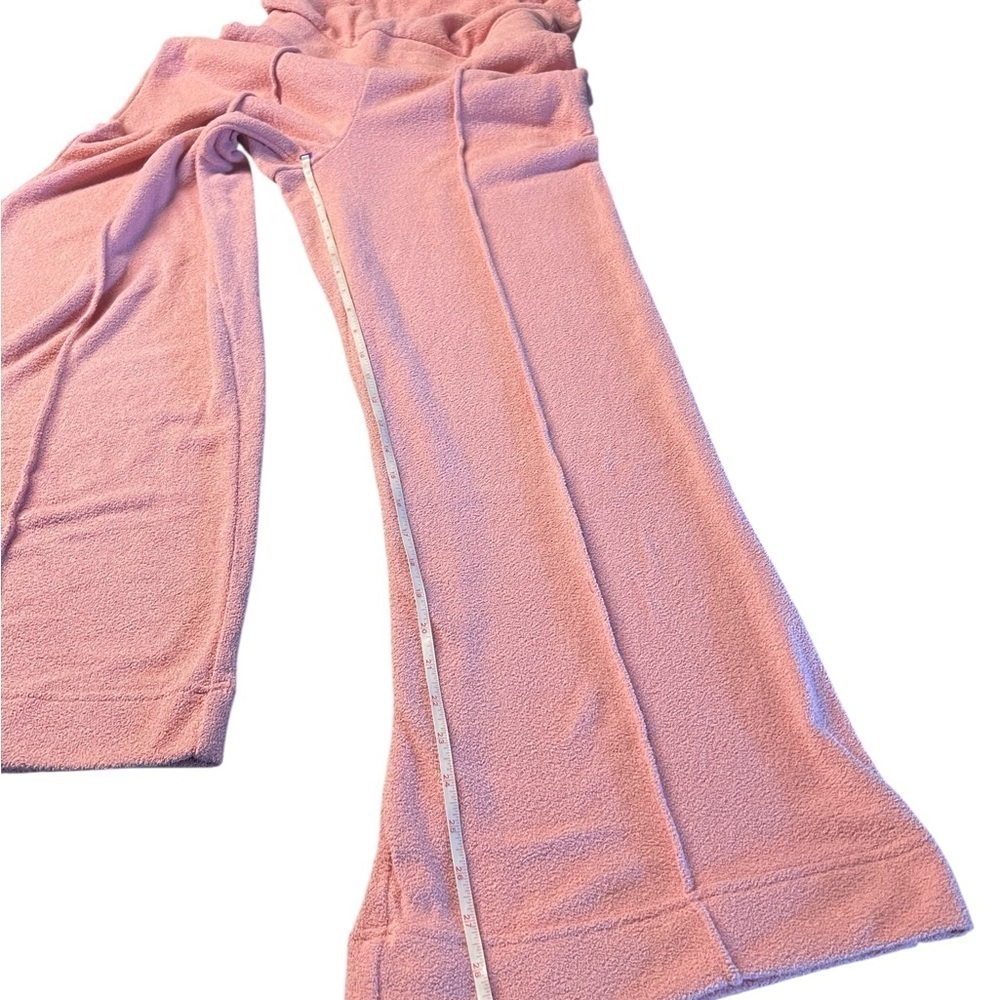 Out From Under Urban Outfitters Pink Strapless Soft Jumpsuit Wide-Leg Size Small - Picture 9 of 15